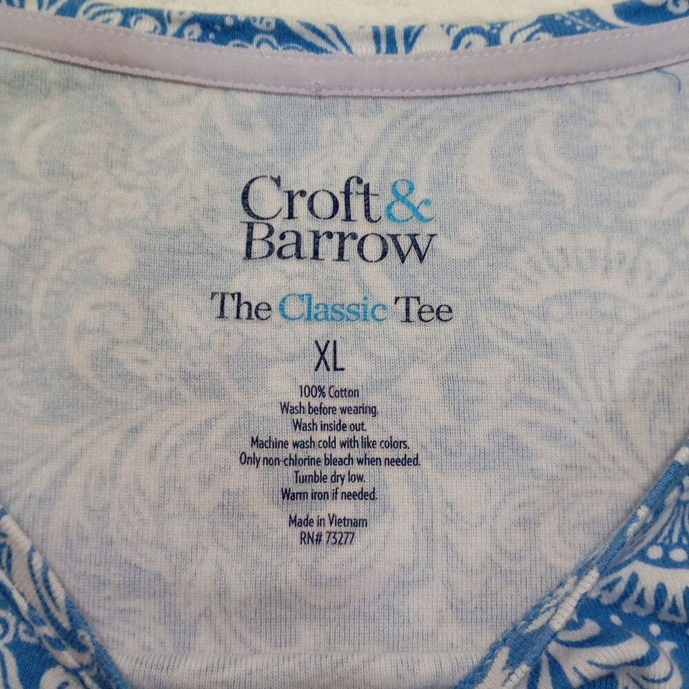 Pack 3 Tee Croft & Barrow The Classic Tee Womens 100% Cotton Sz XL T-Shirt Top - Picture 3 of 11